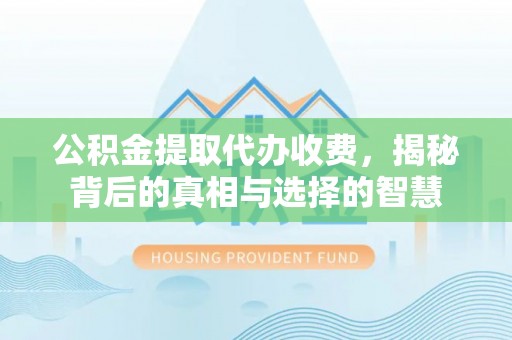 金普新区公积金提取代办收费，揭秘背后的真相与选择的智慧