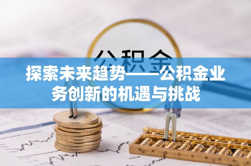 金普新区探索未来趋势——公积金业务创新的机遇与挑战