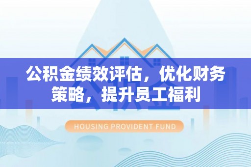 金普新区公积金绩效评估，优化财务策略，提升员工福利