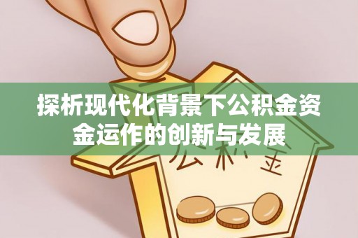 金普新区探析现代化背景下公积金资金运作的创新与发展