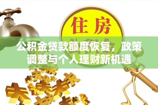 金普新区公积金贷款额度恢复，政策调整与个人理财新机遇