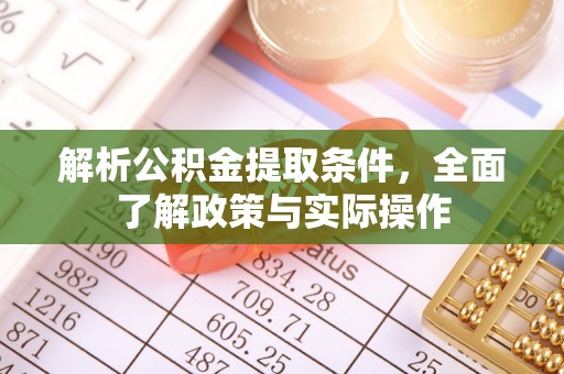 金普新区解析公积金提取条件，全面了解政策与实际操作