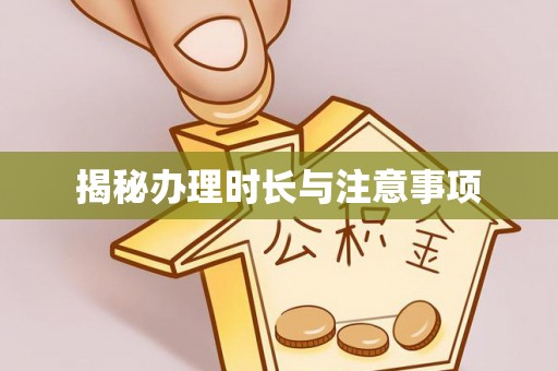 金普新区揭秘办理时长与注意事项