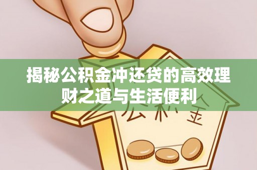 金普新区揭秘公积金冲还贷的高效理财之道与生活便利