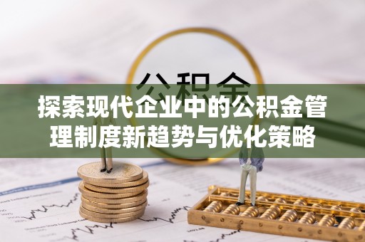 金普新区探索现代企业中的公积金管理制度新趋势与优化策略
