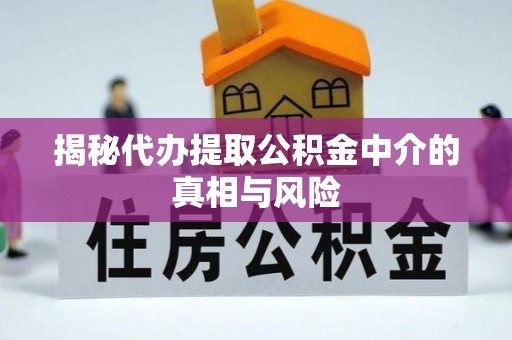 金普新区揭秘代办提取公积金中介的真相与风险