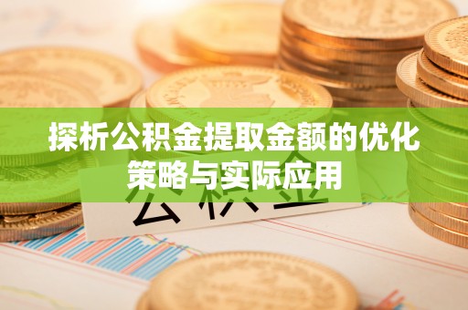 金普新区探析公积金提取金额的优化策略与实际应用