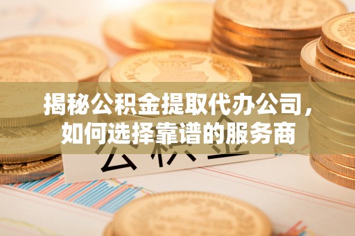 金普新区揭秘公积金提取代办公司，如何选择靠谱的服务商