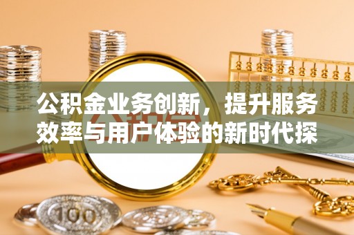 金普新区公积金业务创新，提升服务效率与用户体验的新时代探索