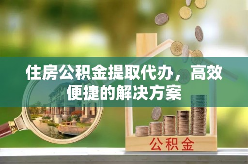 金普新区住房公积金提取代办，高效便捷的解决方案