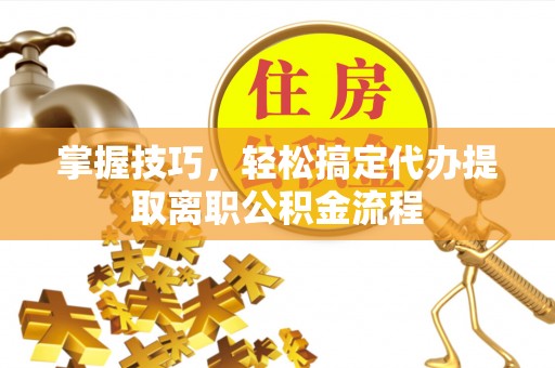金普新区掌握技巧，轻松搞定代办提取离职公积金流程