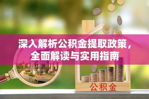 金普新区深入解析公积金提取政策，全面解读与实用指南
