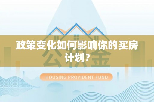 金普新区政策变化如何影响你的买房计划？
