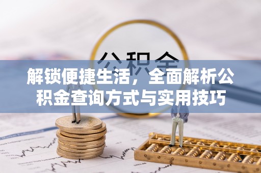 金普新区解锁便捷生活，全面解析公积金查询方式与实用技巧