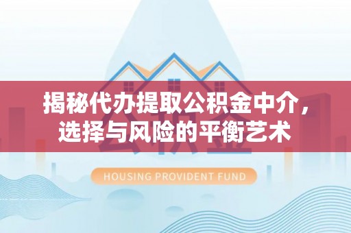 金普新区揭秘代办提取公积金中介，选择与风险的平衡艺术