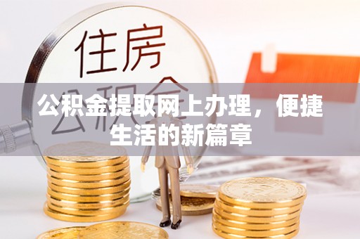 金普新区公积金提取网上办理，便捷生活的新篇章