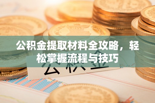 金普新区公积金提取材料全攻略，轻松掌握流程与技巧