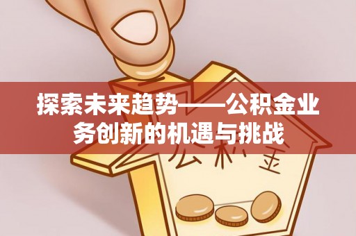 金普新区探索未来趋势——公积金业务创新的机遇与挑战