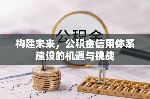 金普新区构建未来，公积金信用体系建设的机遇与挑战