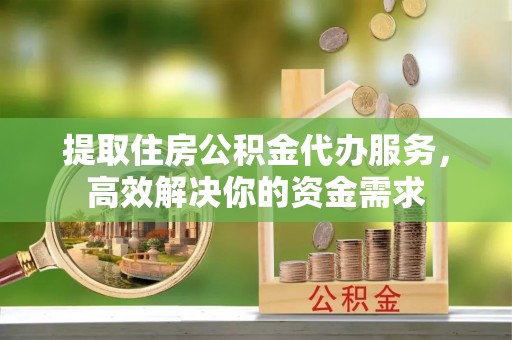 金普新区提取住房公积金代办服务，高效解决你的资金需求