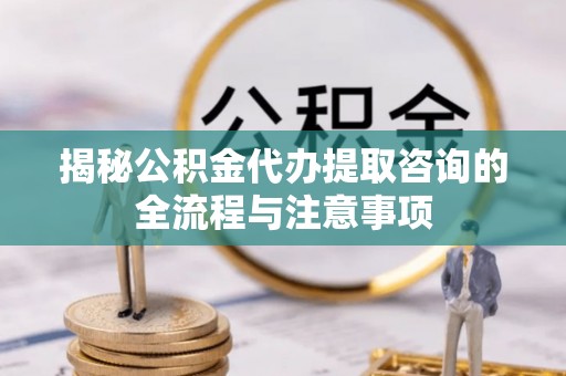金普新区揭秘公积金代办提取咨询的全流程与注意事项