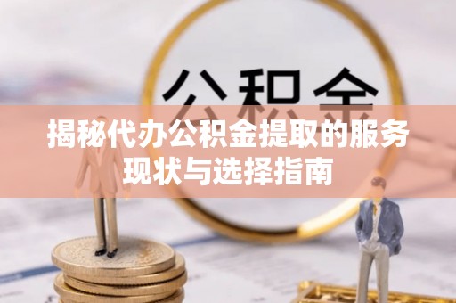 金普新区揭秘代办公积金提取的服务现状与选择指南