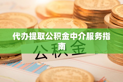 金普新区代办提取公积金中介服务指南