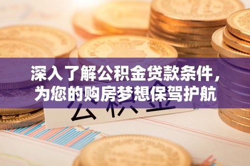 金普新区深入了解公积金贷款条件，为您的购房梦想保驾护航