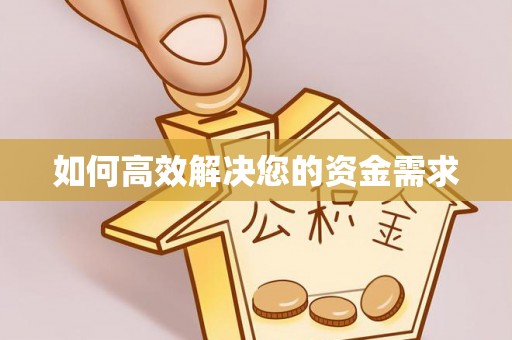 金普新区如何高效解决您的资金需求